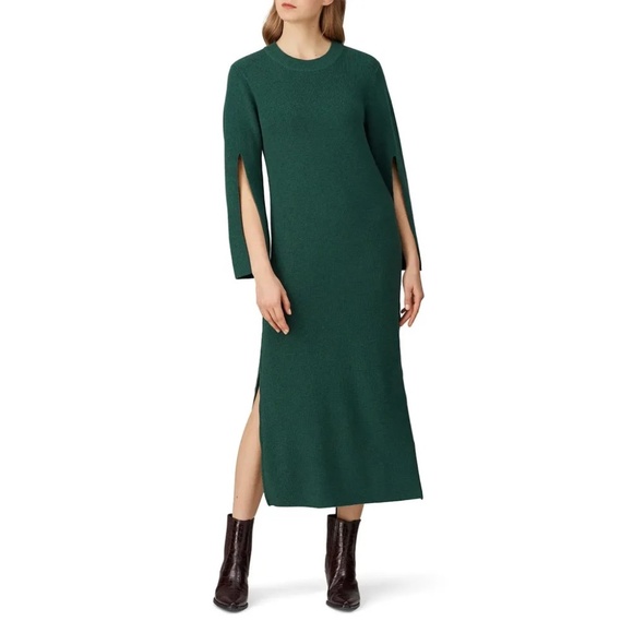 RTR Great Jones Green Knit Dress - size large - Picture 1 of 10